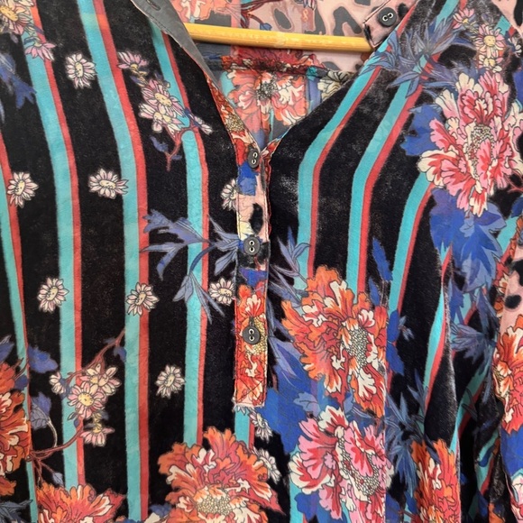 Johnny Was silk blend tunic blouse NEW - Picture 5 of 10